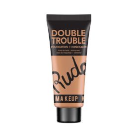 RUDE Double Trouble Foundation + Concealer (Option: Suede 15)