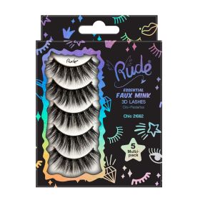 Rude Essential Faux Mink 3D Lashes 5 Multi-Pack (Option: Chic)