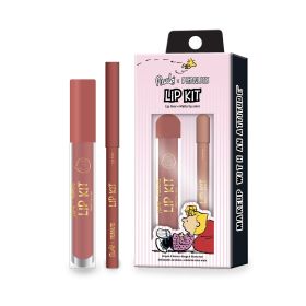 RUDE Peanuts Lip Kit - Lip Liner + Matte Lip Color (Option: Nose Kiss)