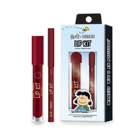 RUDE Peanuts Lip Kit - Lip Liner + Matte Lip Color (Option: You Blockhead)