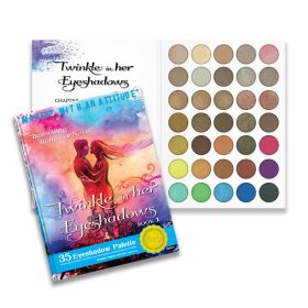 RUDE Twinkle In Her Eyeshadows 35 Eyeshadow Palette - Book 1 (Option: Default Title)