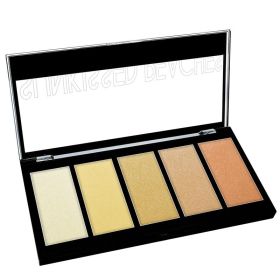 KLEANCOLOR 5 Color Prismatic Highlighter Palette (Option: Sunkissed Peaches)