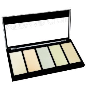 KLEANCOLOR 5 Color Prismatic Highlighter Palette (Option: Mermaid Glow)