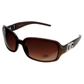 DG Sunglasses Women Rhinestone DG8RS1620 - Brown (Option: Default Title)