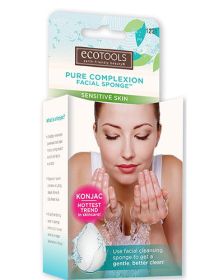 EcoTools Pure Complexion Facial Sponge - Sensitive Skin - White (Option: Default Title)