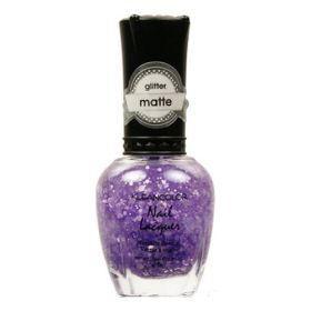 KLEANCOLOR Glitter Matte Nail Lacquer (Option: Playful Lavender)