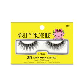 Pretty Monster Natural 3D Faux Mink Lashes (Option: 3003)