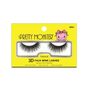 Pretty Monster Natural 3D Faux Mink Lashes (Option: 3004)