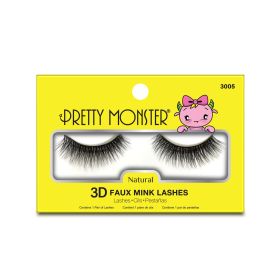 Pretty Monster Natural 3D Faux Mink Lashes (Option: 3005)