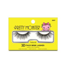 Pretty Monster Natural 3D Faux Mink Lashes (Option: 3007)