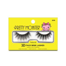 Pretty Monster Natural 3D Faux Mink Lashes (Option: 3010)