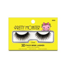 Pretty Monster Glam 3D Faux Mink Lashes (Option: 3022)