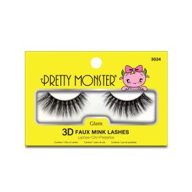 Pretty Monster Glam 3D Faux Mink Lashes (Option: 3024)