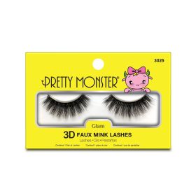 Pretty Monster Glam 3D Faux Mink Lashes (Option: 3025)