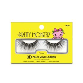 Pretty Monster Glam 3D Faux Mink Lashes (Option: 3026)