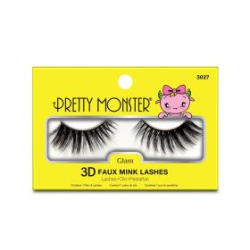 Pretty Monster Glam 3D Faux Mink Lashes (Option: 3027)