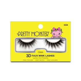 Pretty Monster Glam 3D Faux Mink Lashes (Option: 3028)