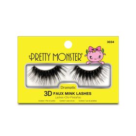 Pretty Monster Dramatic 3D Faux Mink Lashes (Option: 3034)