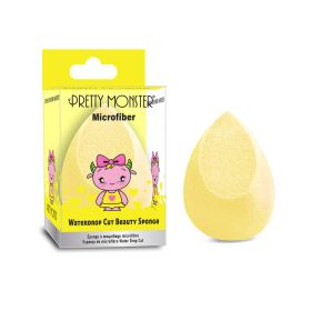 PRETTY MONSTER Microfiber Waterdrop Cut Beauty Sponge (Option: Default Title)