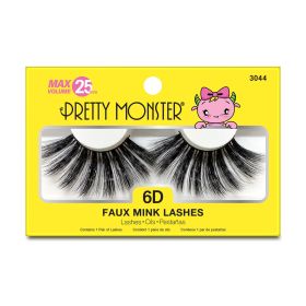 PRETTY MONSTER Max Volume 6D Faux Mink Lashes (Option: 3044)