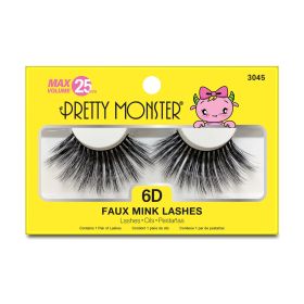 PRETTY MONSTER Max Volume 6D Faux Mink Lashes (Option: 3045)