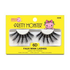 PRETTY MONSTER Max Volume 6D Faux Mink Lashes (Option: 3046)