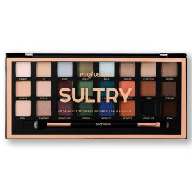 PROFUSION Sultry 24 Shade Eyeshadow Palette & Brush (Option: Default Title)