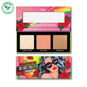 RUDE NoFilter 3D Face Palette (Option: Roses)