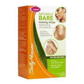 SALLY HANSEN Naturally Bare Waxing Strips for Faces & Little Spaces - Waxing Strips (DC) (Option: Default Title)