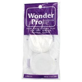 Wonder Pro Satin Back Cotton Puff For Face Powder - 3 Pieces (Option: Default Title)