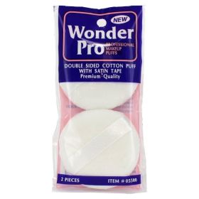 Wonder Pro Double Sided Cotton Puff With Satin Tape - 2 Pieces (Option: Default Title)