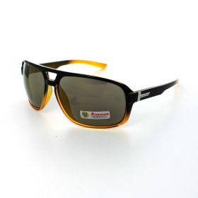 BioHazard Sunglasses Wayfarer BZ66157 - Yellow (Option: Brown)