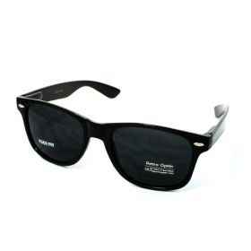 Retro Optix Wayfarer Gloss Black Sunglasses (Option: Black)