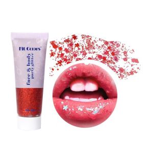 Body Glitter Gel 50 ml, Glitter Sequins Shimmer Liquid Eyeshadow (Color: Color 6)