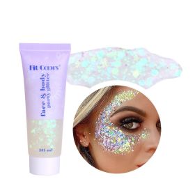 Body Glitter Gel 50 ml, Glitter Sequins Shimmer Liquid Eyeshadow (Color: Color 8)