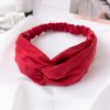 Women Cross Solid color Hair Bands Girls Print Flower Headbands Fashion Turban Make up Hair Accessories